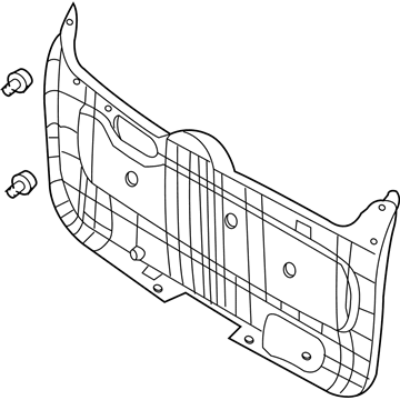 Kia 817504D010CS Panel Assembly-Tail Gate