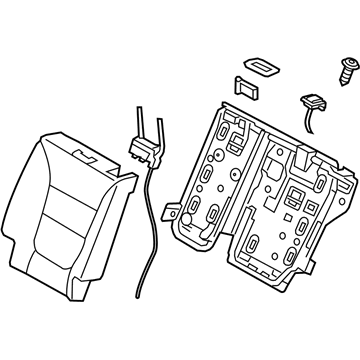 Kia 893001U010SAL Back Assembly-2ND Seat,L