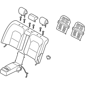 Kia 89300F6930YCC Back Assembly-Rear Seat