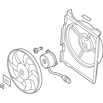 Kia Amanti Fan Shroud - 977303F000