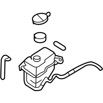 Kia 254304D600 Engine Coolant Reservoir Tank Assembly