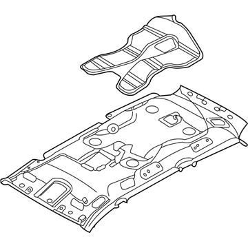 Kia 854104D231QW HEADLINING Assembly-SUNR