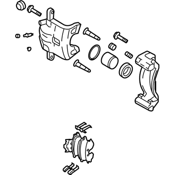 Kia 582303Q100 Rear Wheel Brake Assembly, Right