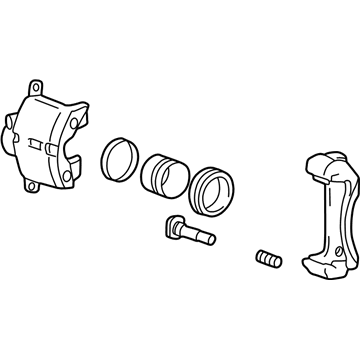 Kia 5818038A00 Front Brake Caliper Kit, Left