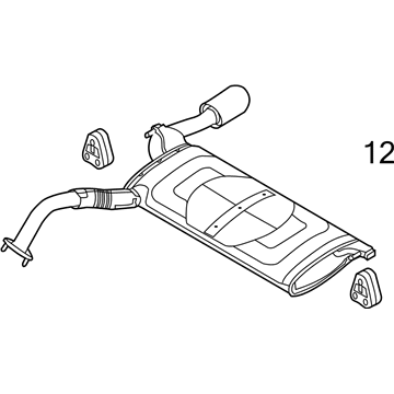 2017 Kia Forte Muffler - 28710A7730