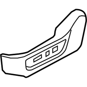 Kia 881702T070VA Shield Cover-Seat Driver