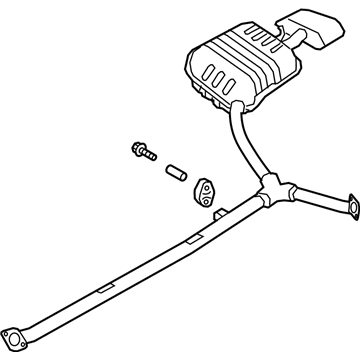 2019 Kia Optima Exhaust Pipe - 28711D5550