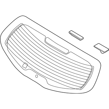 Kia 871103W020 Glass Assembly-Rear Window