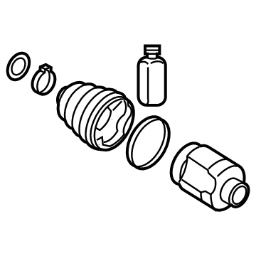 Kia 495R3AT000 JOINT KIT-DIFF SIDE