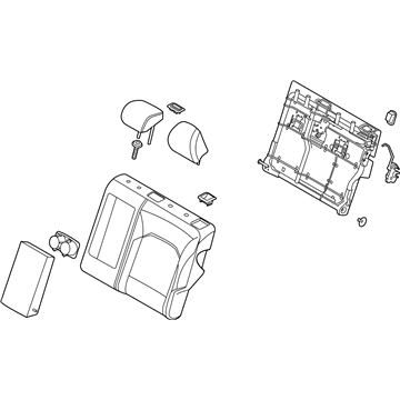 Kia 89300K0700SQ1 Back Assembly-Rr Seat LH