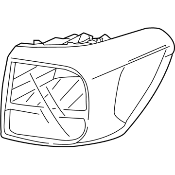 Kia 92410A9020 Lens & Housing-Rear Combination Outside