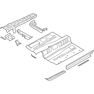 Kia 65100J6010 Panel Assembly-Floor,Ctr