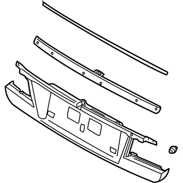 Kia 873703C030 Moulding Assembly-Back Panel