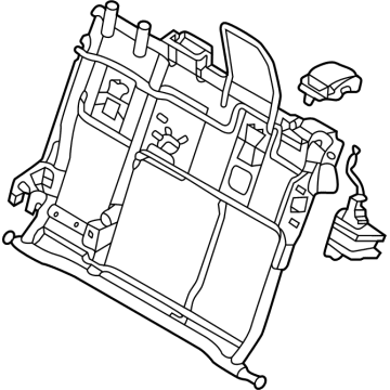 Kia 89310Q5001 FRAME ASSY-RR SEAT B