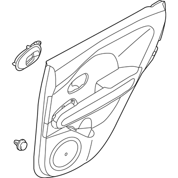 Kia 83308E4020AS6 Panel Assembly-Rear Door