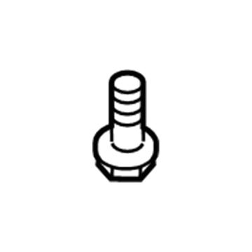 Kia 1249304207B Tapping Screw-FLANGE Head