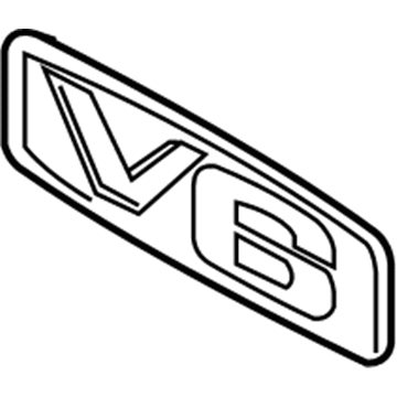 Kia 863181F000 V6-Emblem