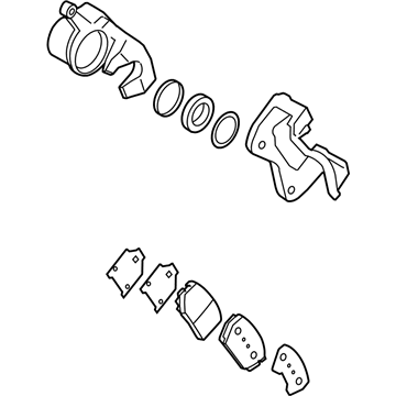 2012 Kia Optima Hybrid Brake Caliper - 581304R000