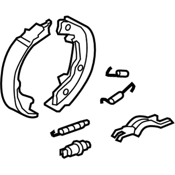 Kia Rio Parking Brake Shoe - 583101G300