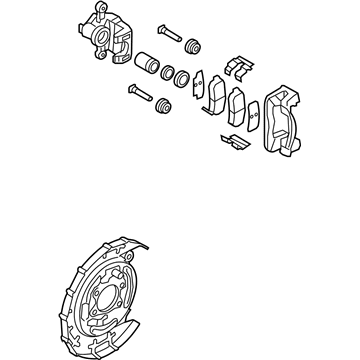 Kia Brake Caliper Bracket - 584001G300