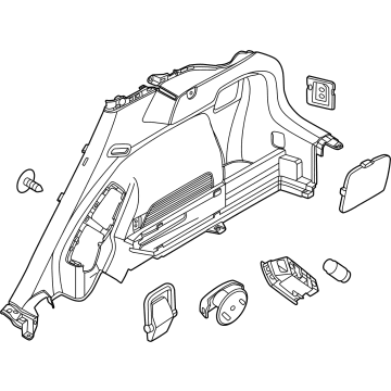 Kia 85740AT500CCV TRIM ASSY-LUGGAGE SI