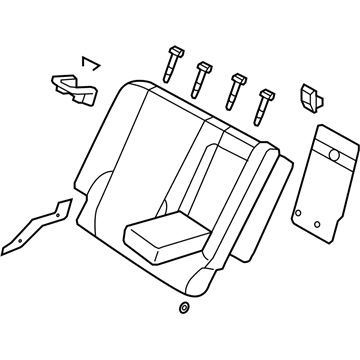 Kia 894001F1124GE Back Assembly-Rear Seat RH