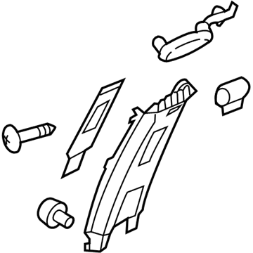 Kia 85830A9500GBU Trim Assembly-Center Pillar