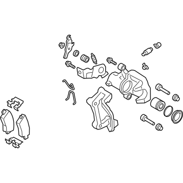 Kia 58210J3400 Rear Wheel Brake Assembly