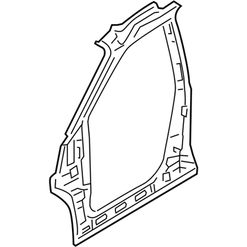 Kia 712204D010 Pillar Assembly-Front Inner R