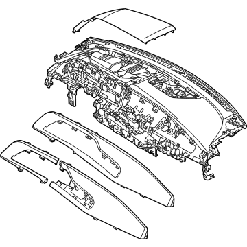 Kia 84710CV070CVE CRASH PAD ASSY-MAIN