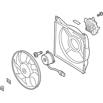 Kia Amanti Fan Shroud - 253803F500