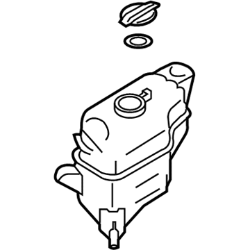 Kia 254302W000 Radiator Coolant Overflow Reservoir Tank