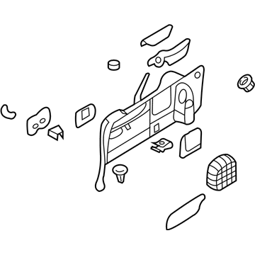 Kia 857304D4619B Trim Assembly-Luggage Side