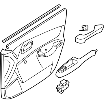 Kia 823021G260T4 Panel Complete-Front Door Trim