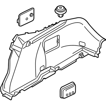 Kia 85740J5120WK Trim Assembly-Luggage Si