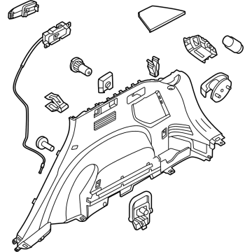 Kia 85730P1370WK TRIM ASSY-LUGGAGE SI