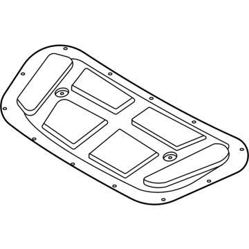 Kia 81125P1000 PAD-HOOD INSULATING