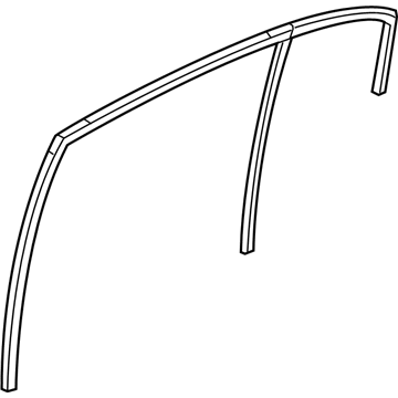 Kia 835313R100 Run-Rear Door Window Glass