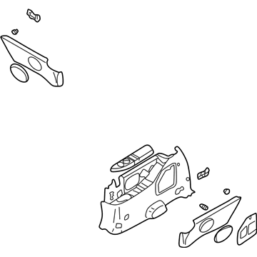 Kia 0K52Y68720FQ3 Trim Assembly-Rear Side,RH