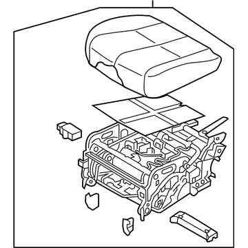 Kia 89200A9BE0D7K CUSHION ASSY-2ND SEA