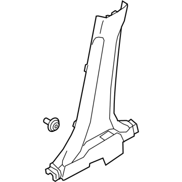 Kia 85835AT000CCV TRIM ASSY-CTR PILLAR