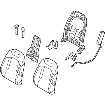 Kia 88300P1020FG5 BACK ASSY-FR SEAT,LH