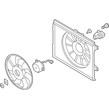 Kia Soul Fan Shroud - 253802K100