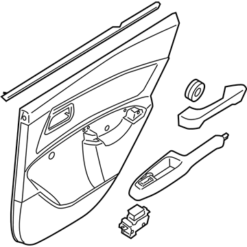 Kia 833011G1107A Panel Complete-Rear Door Trim