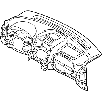 Kia 847104D050DP Crash Pad Assembly-Main