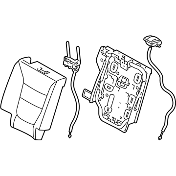 Kia 894001U310SAM Back Assembly-2ND Seat,R