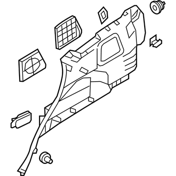 Kia 857402P000H9 Trim Assembly-Luggage Side