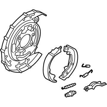 Kia Rio Parking Brake Shoe - 584101G300