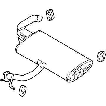 Kia 28710AT100 MUFFLER ASSY-REAR