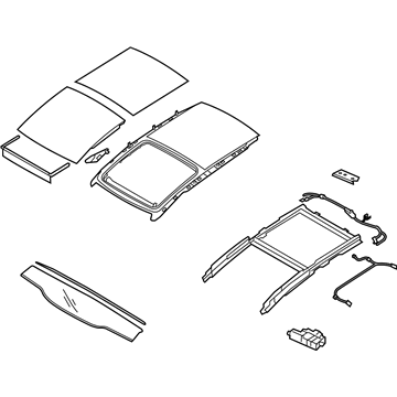 Kia 81600D9000WK Sunroof Assembly